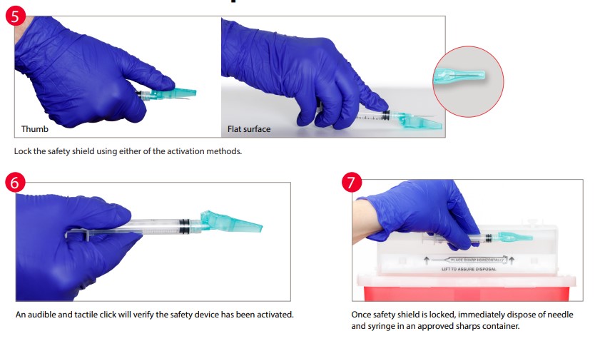 Monoject Safety Hypodermic Needle